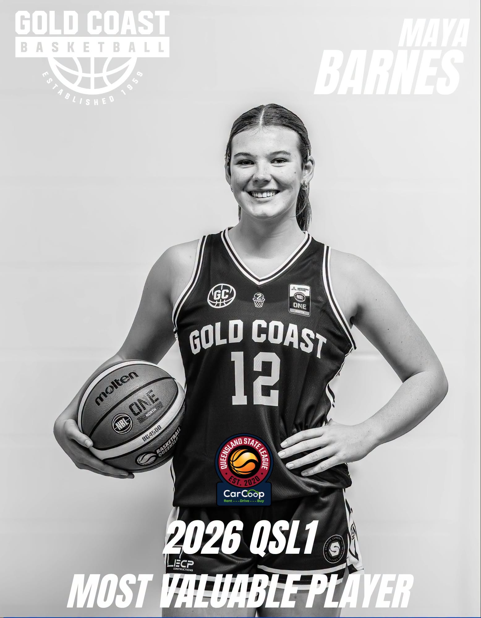Maya Barnes, 2026 QSL1 Most Valuable Player, Gold Coast Basketball